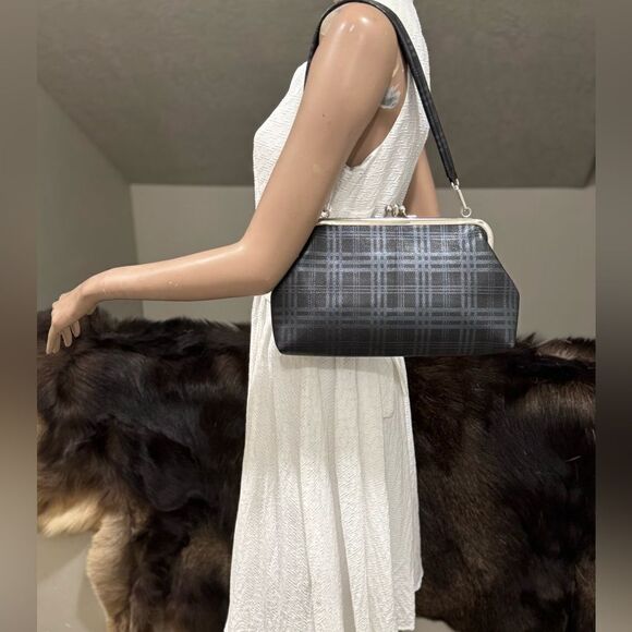 Genuine Deer-hide Leather Handmade Vintage Style Double Kisslock Purse/Crossbody - Picture 2 of 16